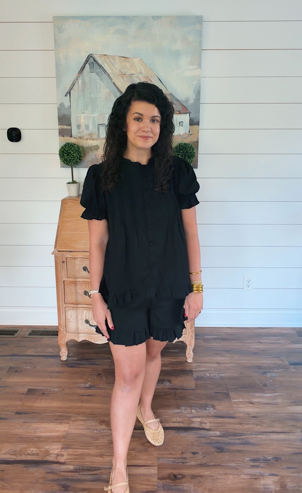 The CUTEST 100% cotton matching set for only $43 🤍✨

I am so impressed with the quality and all the darling details! The puff sleeves, ruffle trim, pintuck detailing, functional buttons, etc make this set look and feel so much more expensive than it is! 

And I LOVE that you’re really getting multiple outfits in one purchase👏🏼👏🏼 Wear the top + shorts together for an easy and cute throw-on-and-go outfit, or mix and match each piece with things already in your closet!

It comes in several colors and now I’m seriously tempted to order another one 😍

#affordablefashion #matchingset #cottonset #summeroutfit #momstyle #affordablestyle #womensfashion #matchingset #momfit #everydaystyle #affordablefashion #lookforless #summerstyle #cottonstyle #momfit #momoutfit #momlife #affordablefashion #budgetfriendlyfashion #everydaystyle #momstyle #matchingset #summerstyle #affordablestyle #momstyle #momfit #momoutfit #everydayoutfit #set #matchingset #femininefashion #outfitinspo #summer #summerstyle #summerfashion #dress #dresses #dresslover #spring #springstyle #springfashion #springdress #ootd #summerdress #style #fashion #brunch #preppy #preppystyle #grandmillenial #grandmillenialstyle #ladies #ladiesfashion #ladiesstyle #classic #classicstyle #chic #timeless #timelessstyle #lookforless #desingerlookalike #amazon #amazonstyle #amazonfashion #affordable #affordablefashion #affordablestyle #budgetfriendly #budgetstyle #styleonabudget #momlife #momfit #momoutfit #everydaystyle #affordabledresses #naturalfiber #lowtox #cotton #linen #crunchymom #healthymom #wellness #summeroutfit #wfh #sahm #momoutfit #set

#LTKgrwm #LTKmomlife #LTKootd #LTKootd #LTKmomlife #LTKSeasonal