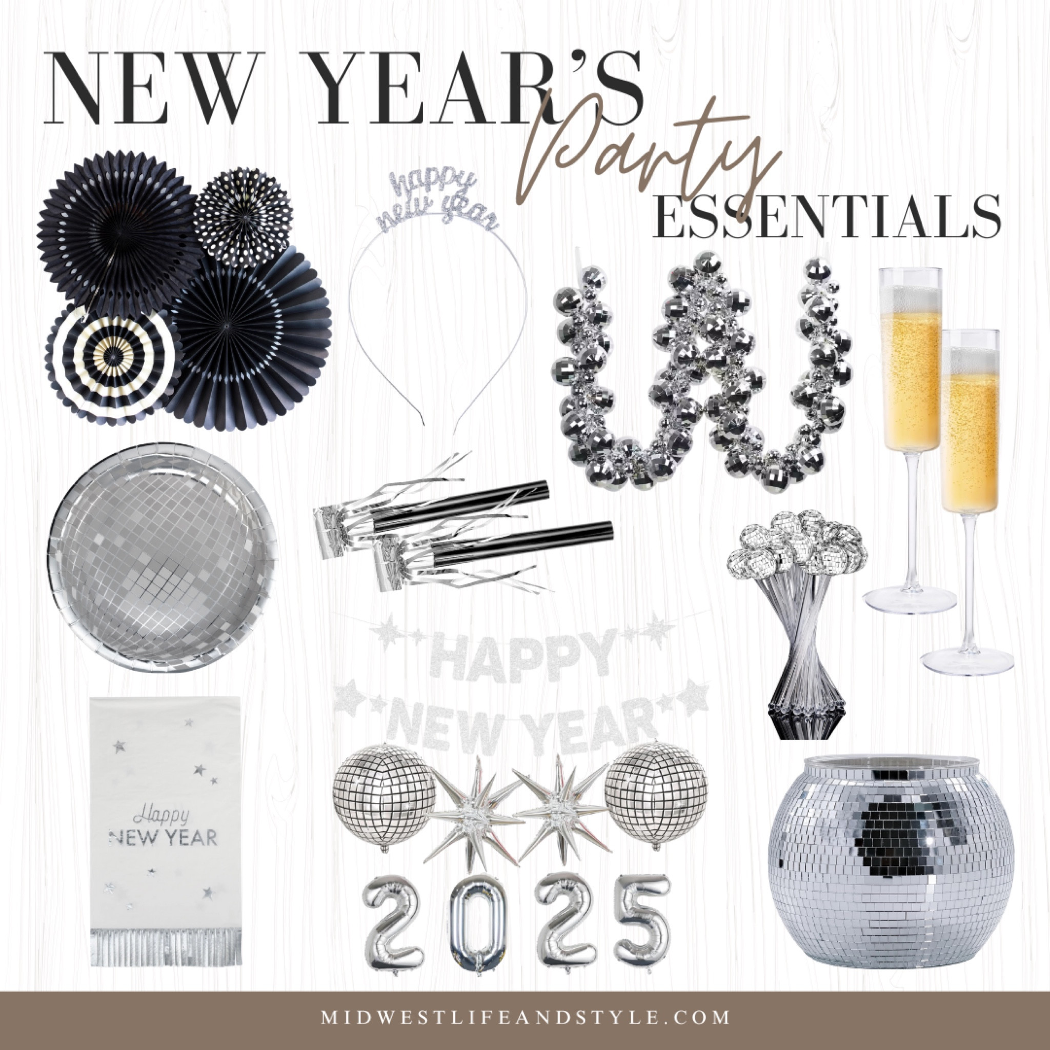 Celebrate New Year’s Eve In style with these party decor essentials. 

#LTKSeasonal #LTKParties #LTKHoliday