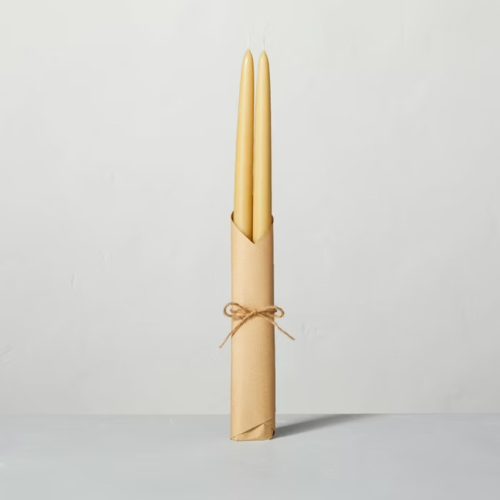 16" Beeswax Blend Taper Candles Set of 2 - Hearth & Hand™ with Magnolia | Target