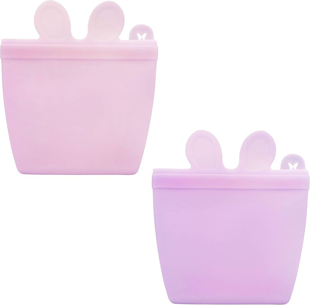 Elk and Friends Silicone Kids Snack Container | Food Grade Silicone | Reusable Pouch | Dishwasher... | Amazon (US)