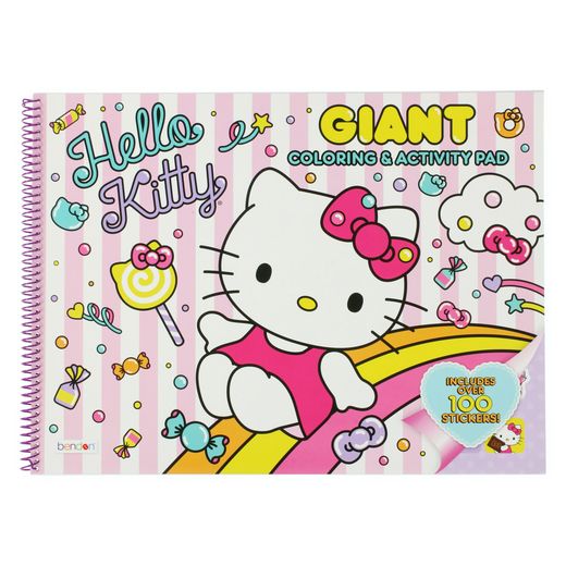 hello kitty® giant coloring & activity pad with 100+ stickers | Five Below