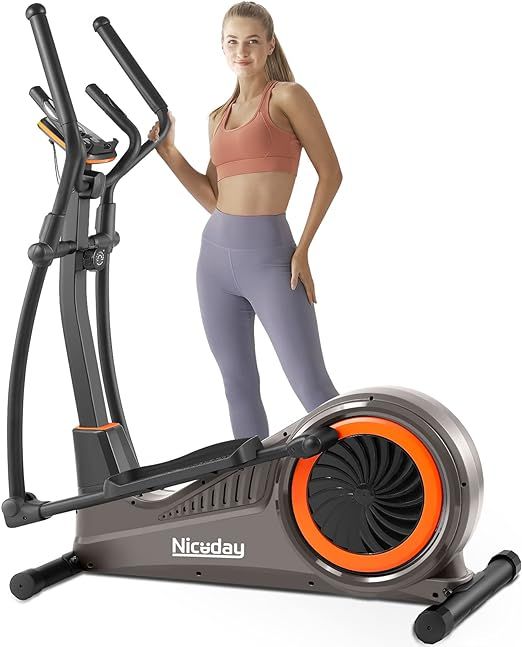 Niceday Elliptical Machine, Cross Trainer with Hyper-Quiet Magnetic Driving System, 16 Resistance... | Amazon (US)