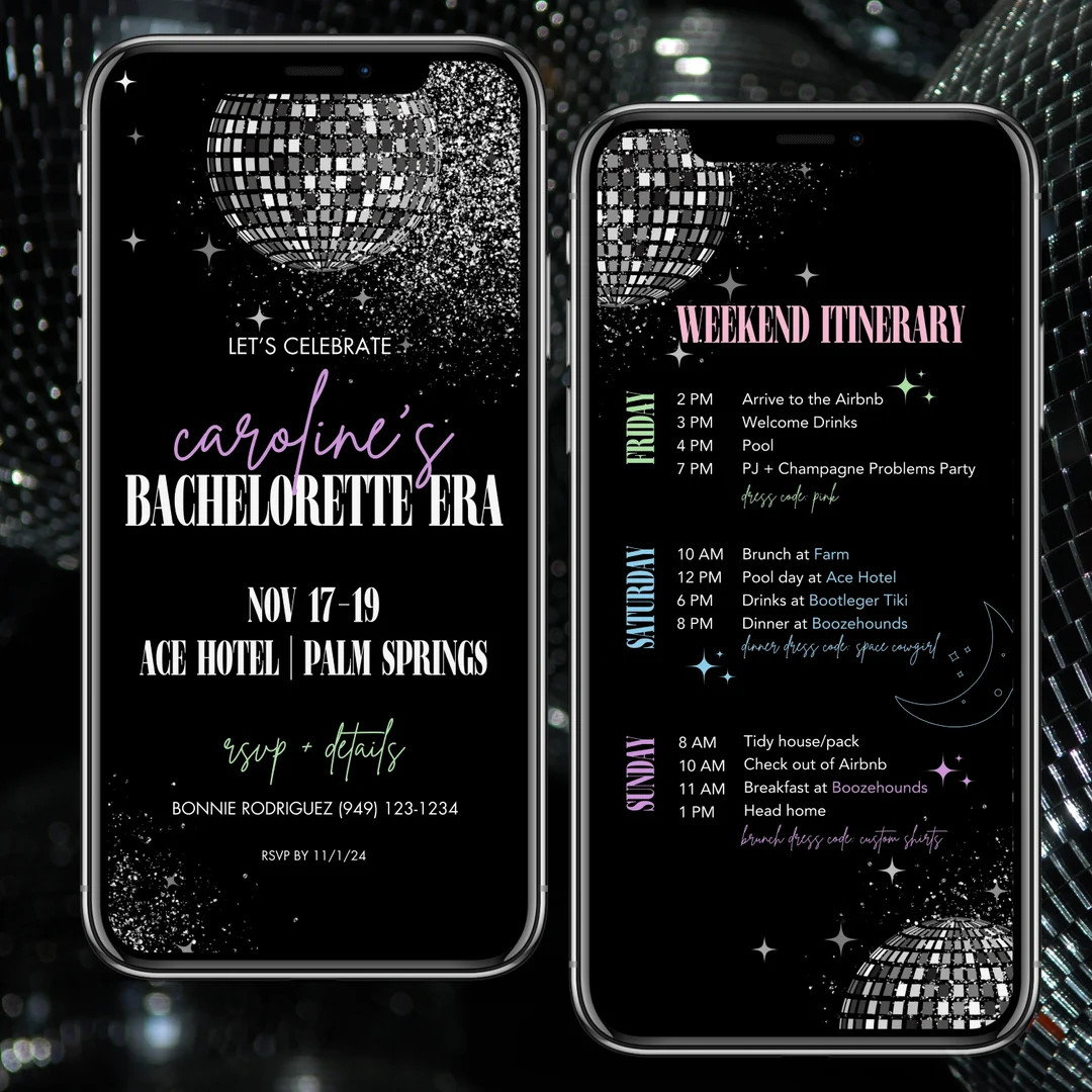 Eras Tour Eras Tour Bachelorette Invitation and Itinerary Template DIY Canva Design Swiftie Bache... | Etsy (US)