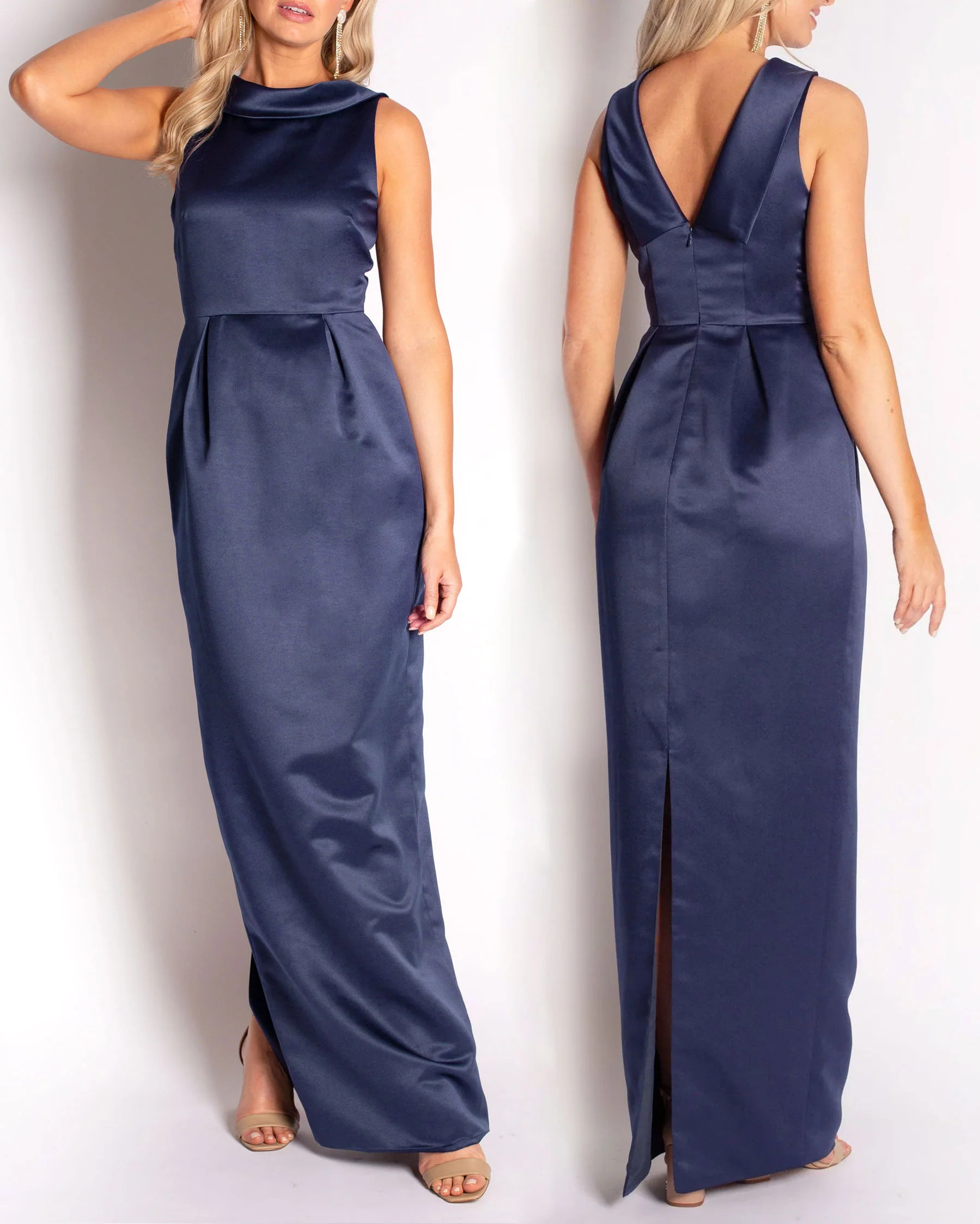 The Amelia Gown in Satin | Camilyn Beth