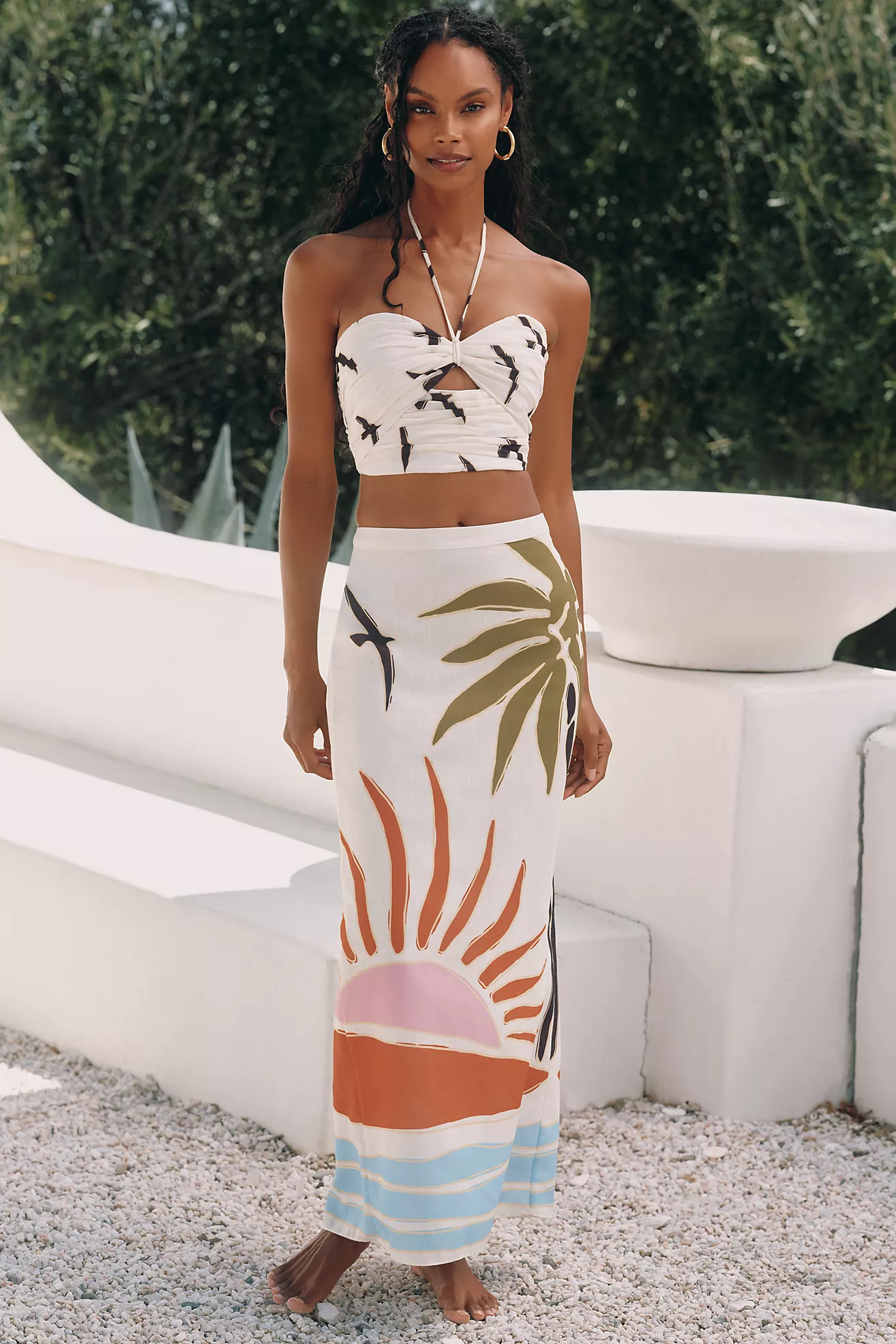 Cala de la Cruz x Anthropologie Magda Midi Skirt | Anthropologie (US)