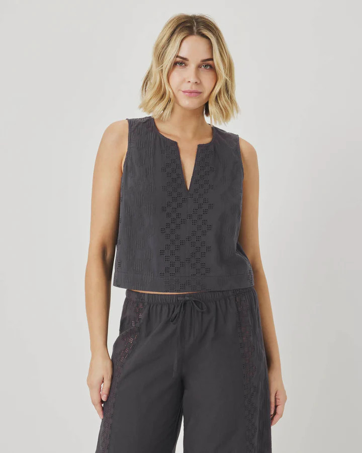 Kenzie Eyelet Tank | Splendid