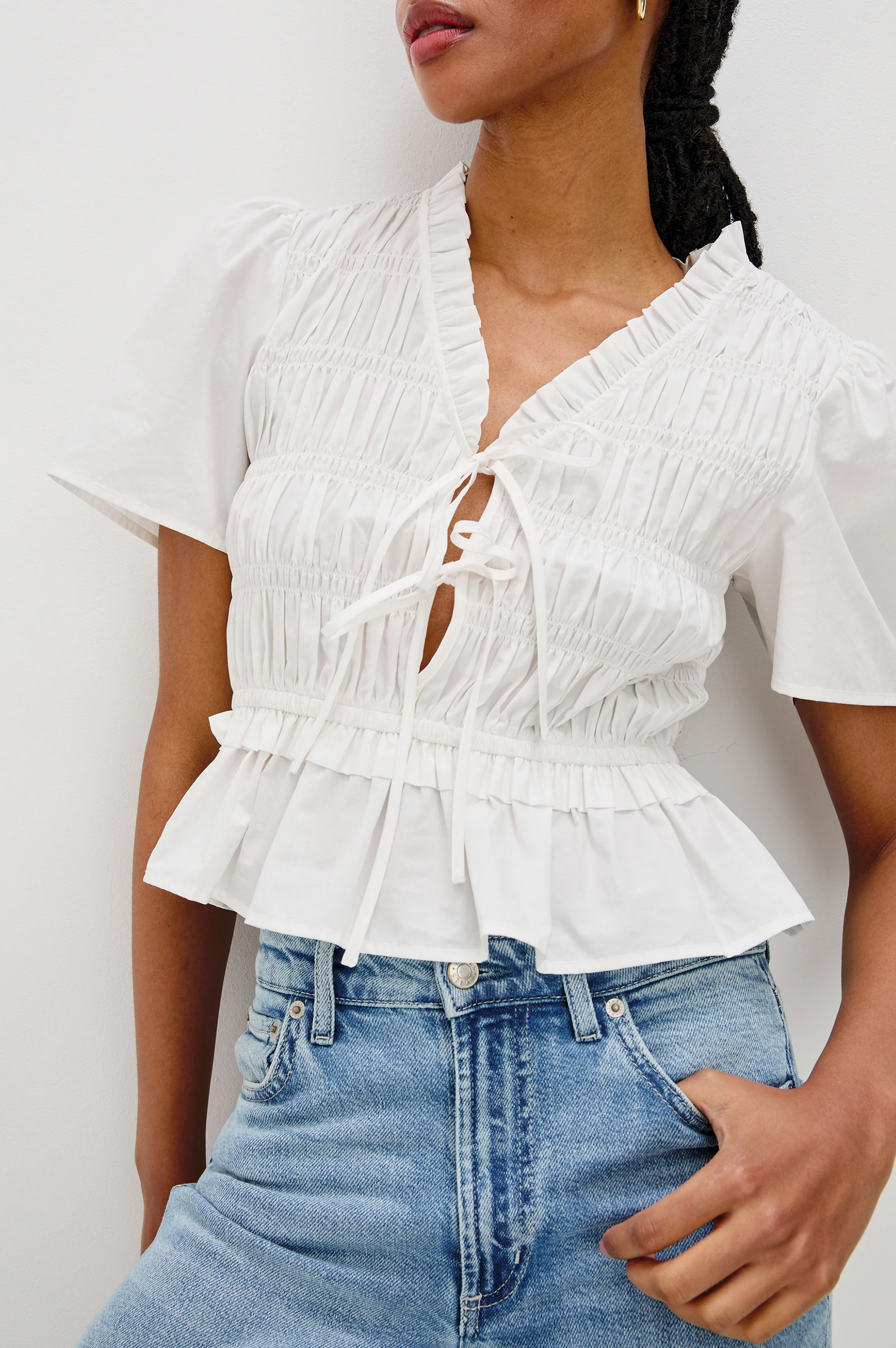 PORTIA TOP - WHITE | Rails