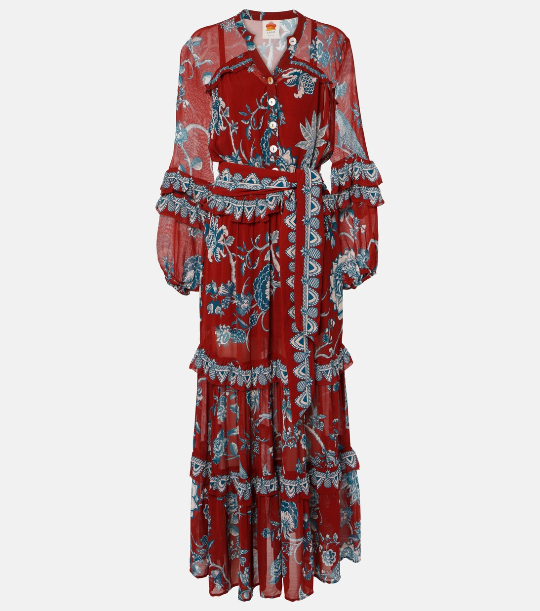 Tropical Landing ruffled maxi dress | Mytheresa (UK)