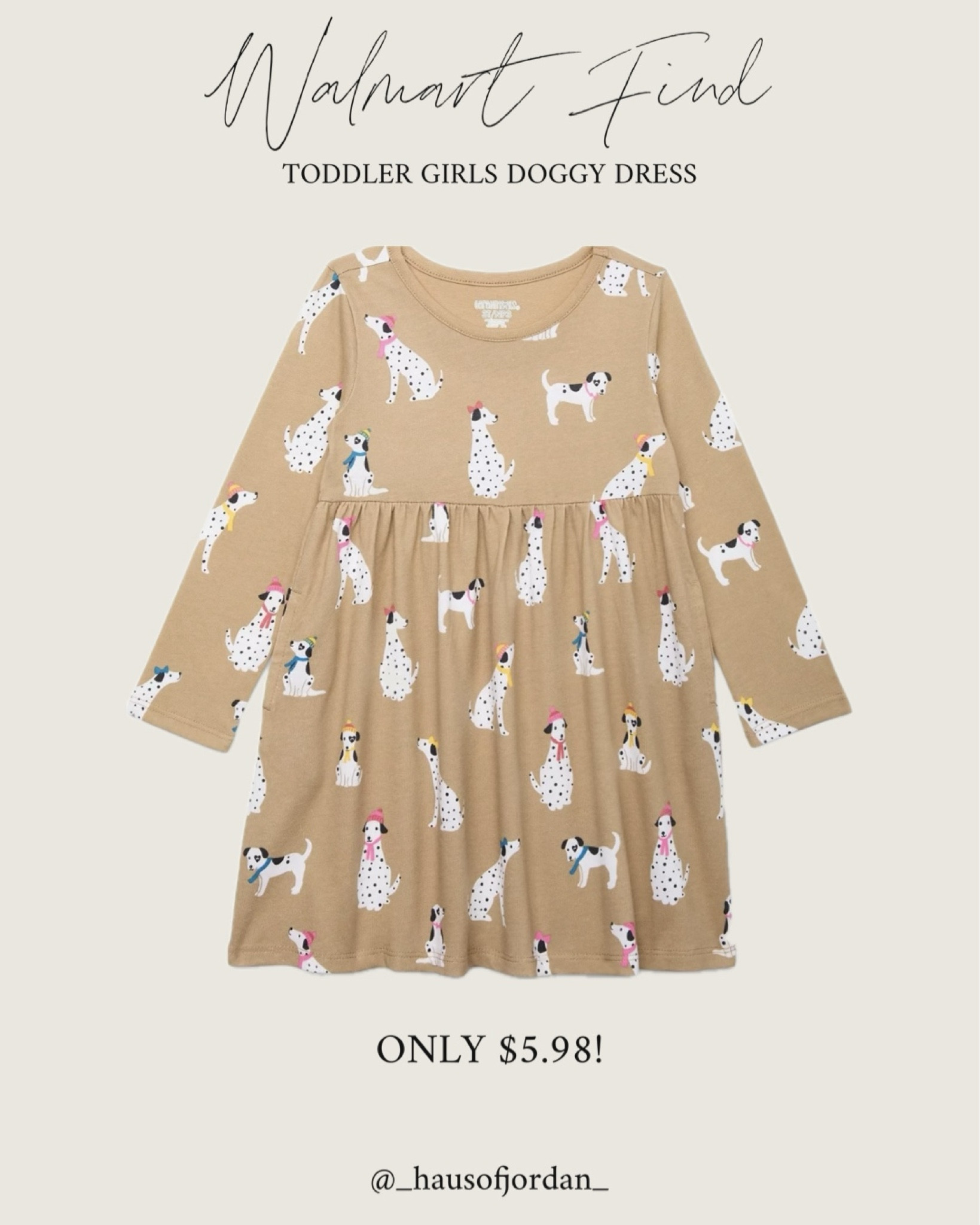 Walmart find! Toddler girls doggy dress for just under $6! Linking along with a few other recent Walmart clothing finds. 🐕🐾

#LTKBaby #LTKStyleTip #LTKKids