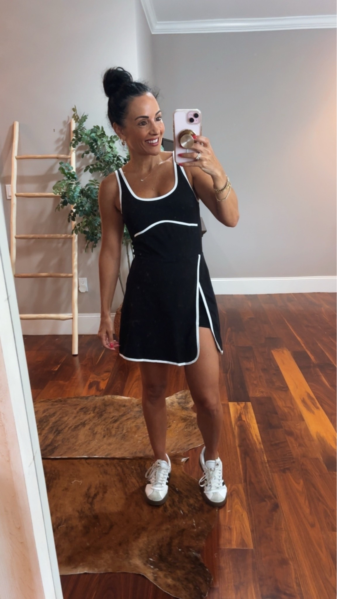 An Amazon athletic dress
It does come in other colors
Has built-in biker shorts, but you do need to wear your own bra

#LTKfitnessgoals #LTKActive #LTKootd