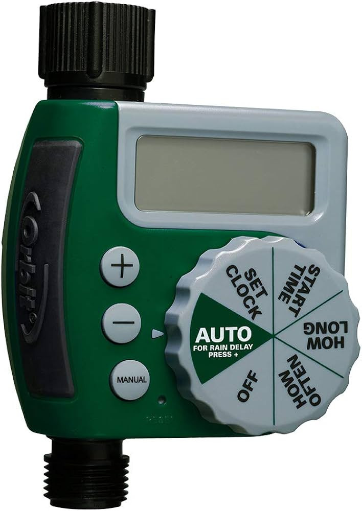 Orbit 62061Z Single-Outlet Hose Watering Timer, 1 Outlet, Green | Amazon (US)