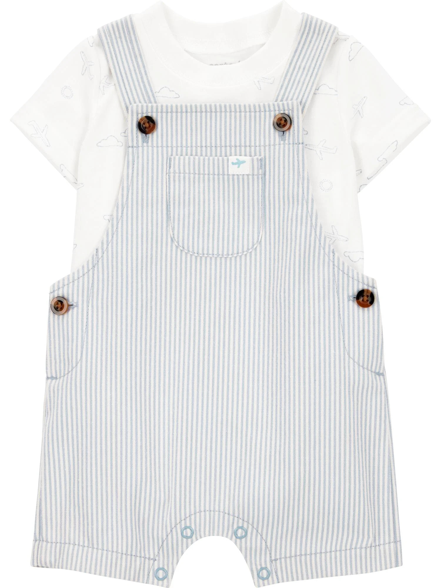 Carter's Child of Mine Baby Boy Overalls, 2-Piece, Sizes 0/3-24 Months - Walmart.com | Walmart (US)