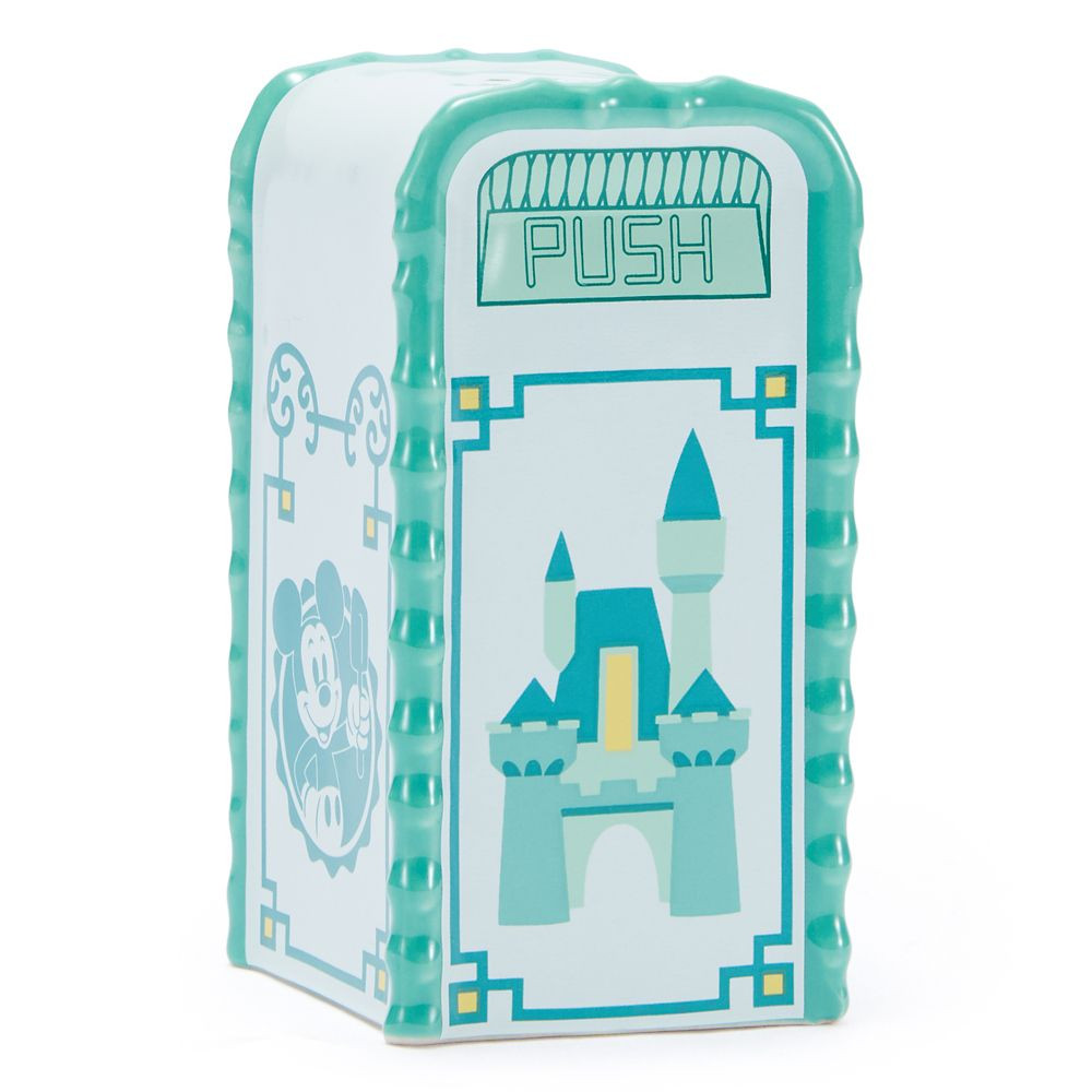 Mickey Mouse Disney Parks Trash Can Salt or Pepper Shaker \u2013 Teal | Disney Store | Disney Store
