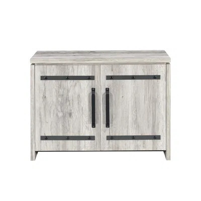 Versatile Grey Driftwood Accent Cabinet - Fits Various Home Settings 4-shelved Enhances Primary Living Space Appearance | Wayfair North America