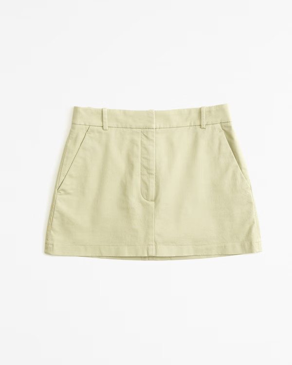 Women's Chino Mini Skort | Women's Bottoms | Abercrombie.com | Abercrombie & Fitch (US)