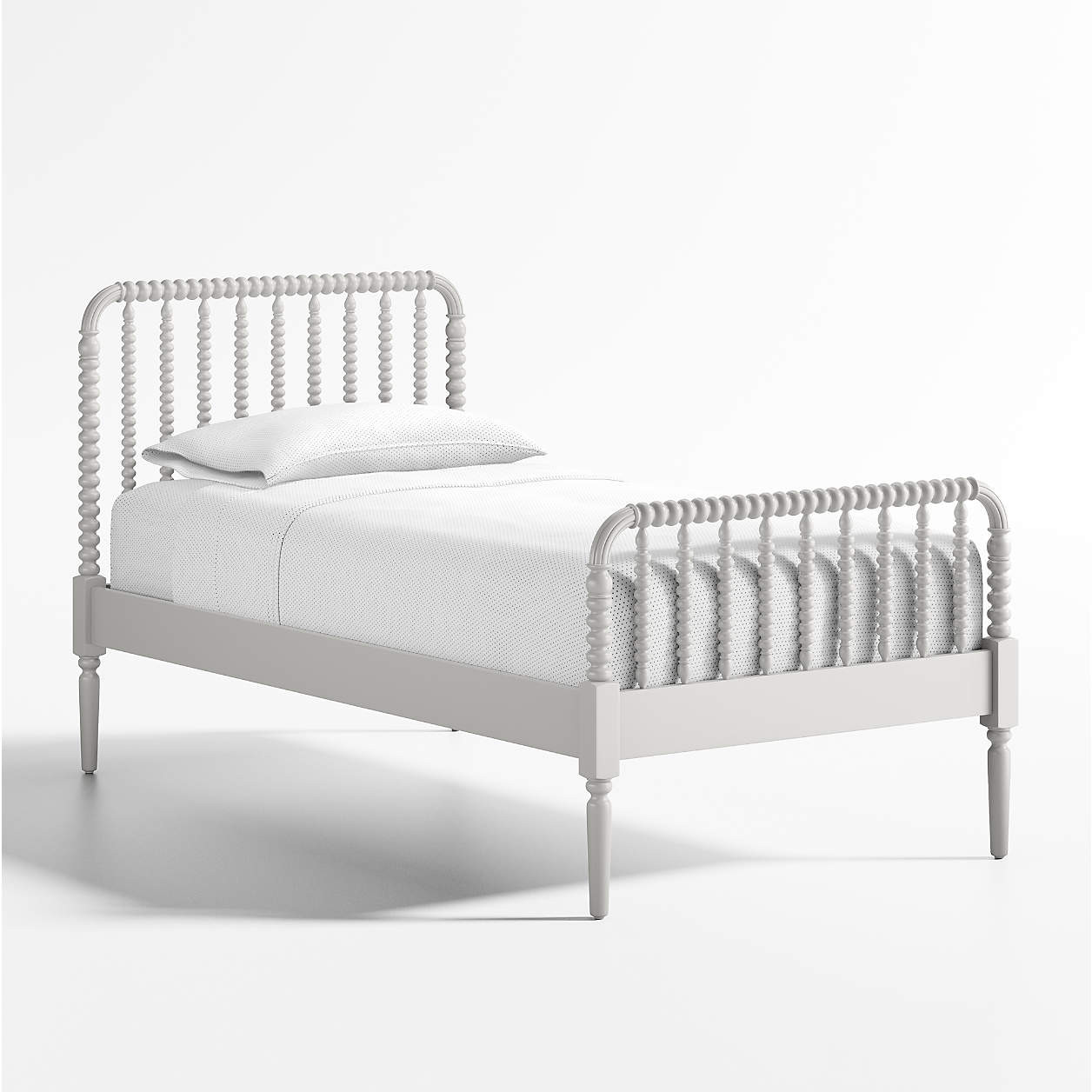 Jenny Lind White Wood Twin Bed Frame + Reviews | Crate & Kids | Crate & Barrel