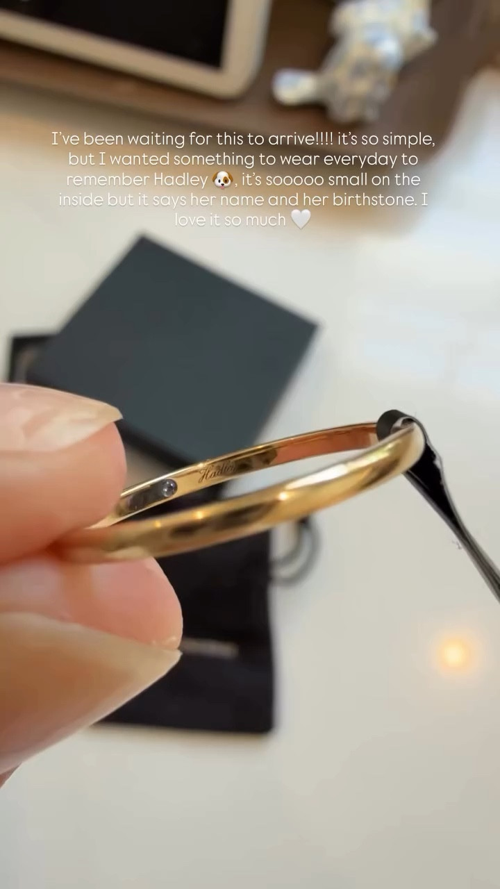 I’ve been waiting for this to arrive! it’s so simple, but I wanted something to wear everyday to remember Hadley and I love it so much! You can use code WELCOME15 for 15% off 