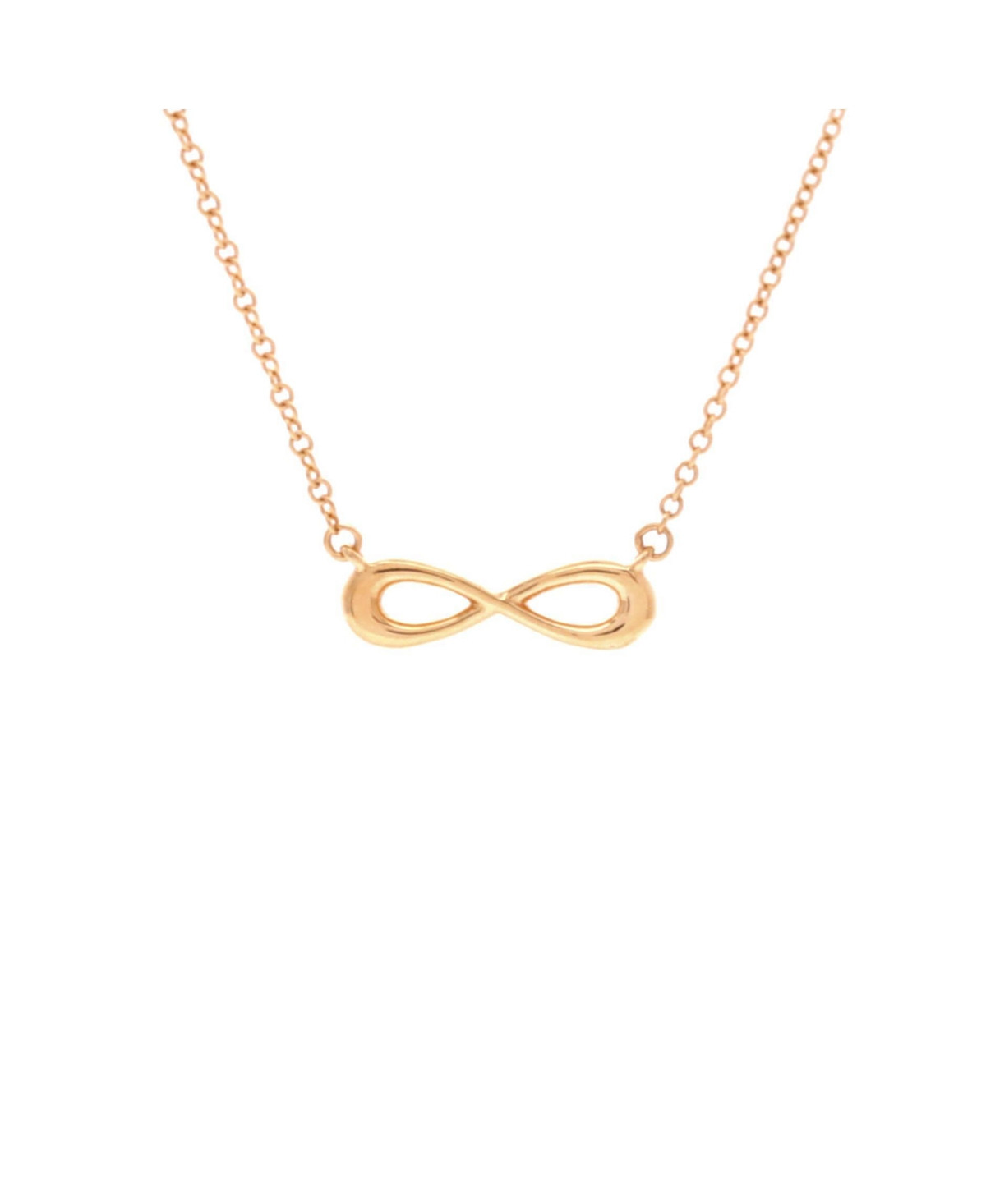 Pre-Owned Tiffany & Co Infinity Double Chain Pendant Necklace - 18k rose gold | Macy's