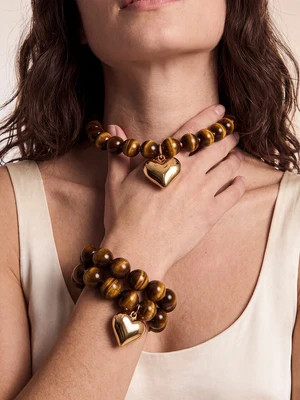 Luck & Love Set in Tiger's Eye | Ettika