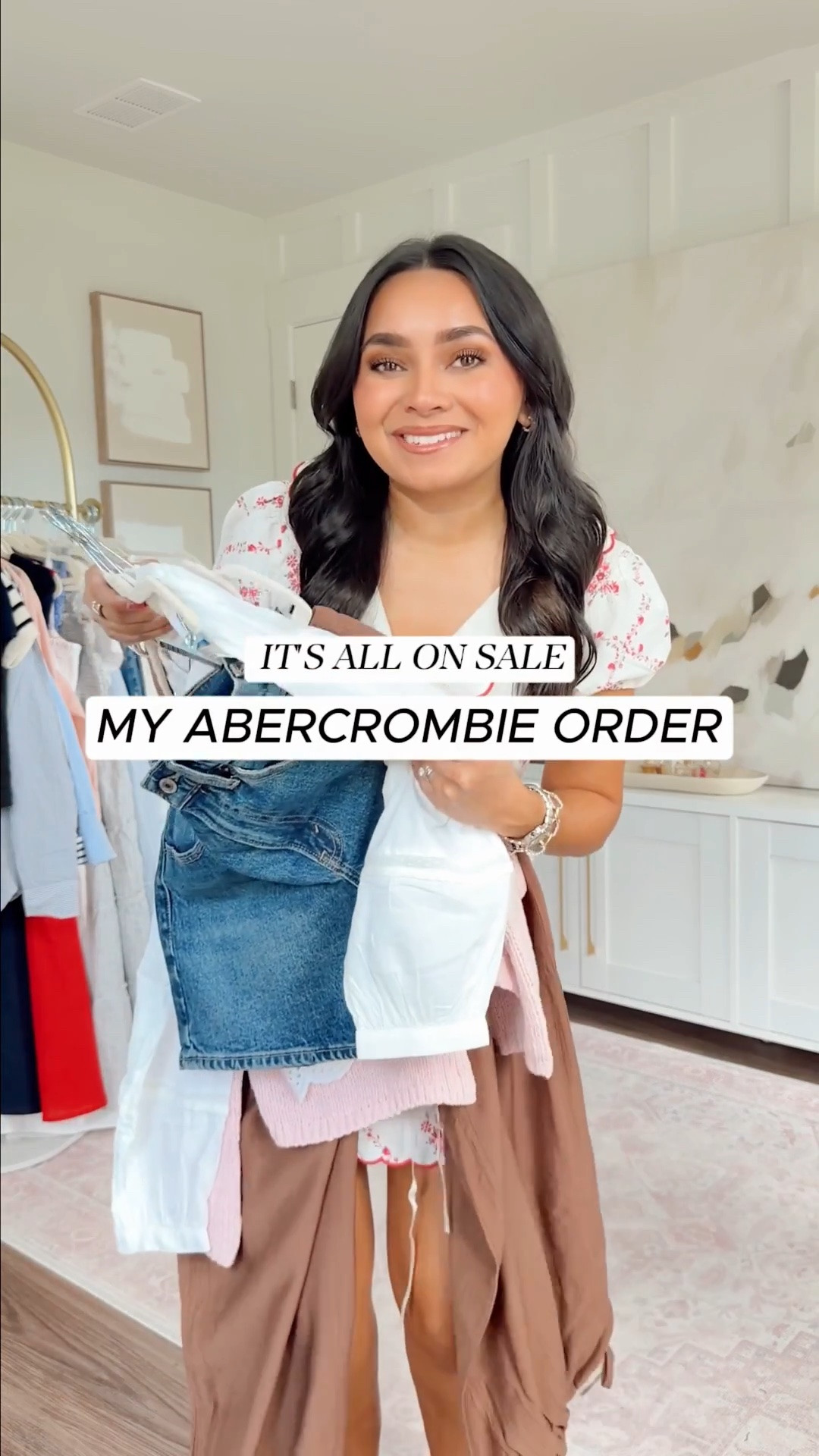 Use code AFLTK to get an additional 20% off through 6/4!

Abercrombie Summer Try On - On Sale!
For reference: I’m 5’0, petite, 32b bra size, and 2/26 in bottoms, pear shaped. 
*Everything I share is unaltered! TTS means true to size. Between size 5-6.5 in shoes

Floral collard mini dress size xs petite TTS
Clear heels size 5 TTS

Brown stripe tank size xxs TTS
White denim short size 26 TTS
Clear sandals size 5 TTS

Brown convertible pull on pants size xs petite TTS


Green cardigan with tank size xxs TTS
Green stripe linen skort size xs in the curve love fit
Tan sandals size 5.5 TTS

Pink mini dress size xs petite TTS
Pink cardigan size xxs - roomy fit, color is currently sold out
Clear sandals size 5.5 TTS

White top size xxs TTS
Denim shorts in medium wash size 26 TTS
Brown sandals are Hermes - similar linked

#LTKgrwm #LTKootd #LTKSaleAlert