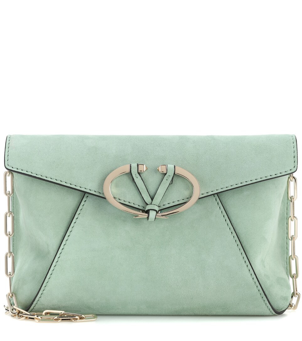 Valentino Garavani V Rivet 스웨이드 숄더백 | Mytheresa (INTL)