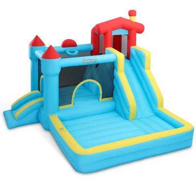 Inflatable Bounce House, Indoor & Outdoor Bounce House for Big Kids with 450W Blower, Slide | Wayfair North America