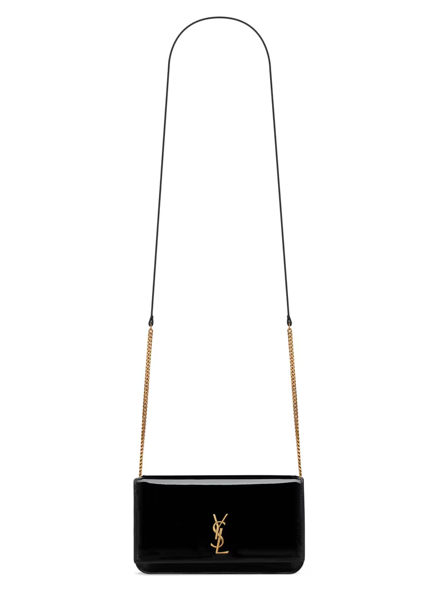 Cassandre Phone Holder in Patent Leather | Saks Fifth Avenue