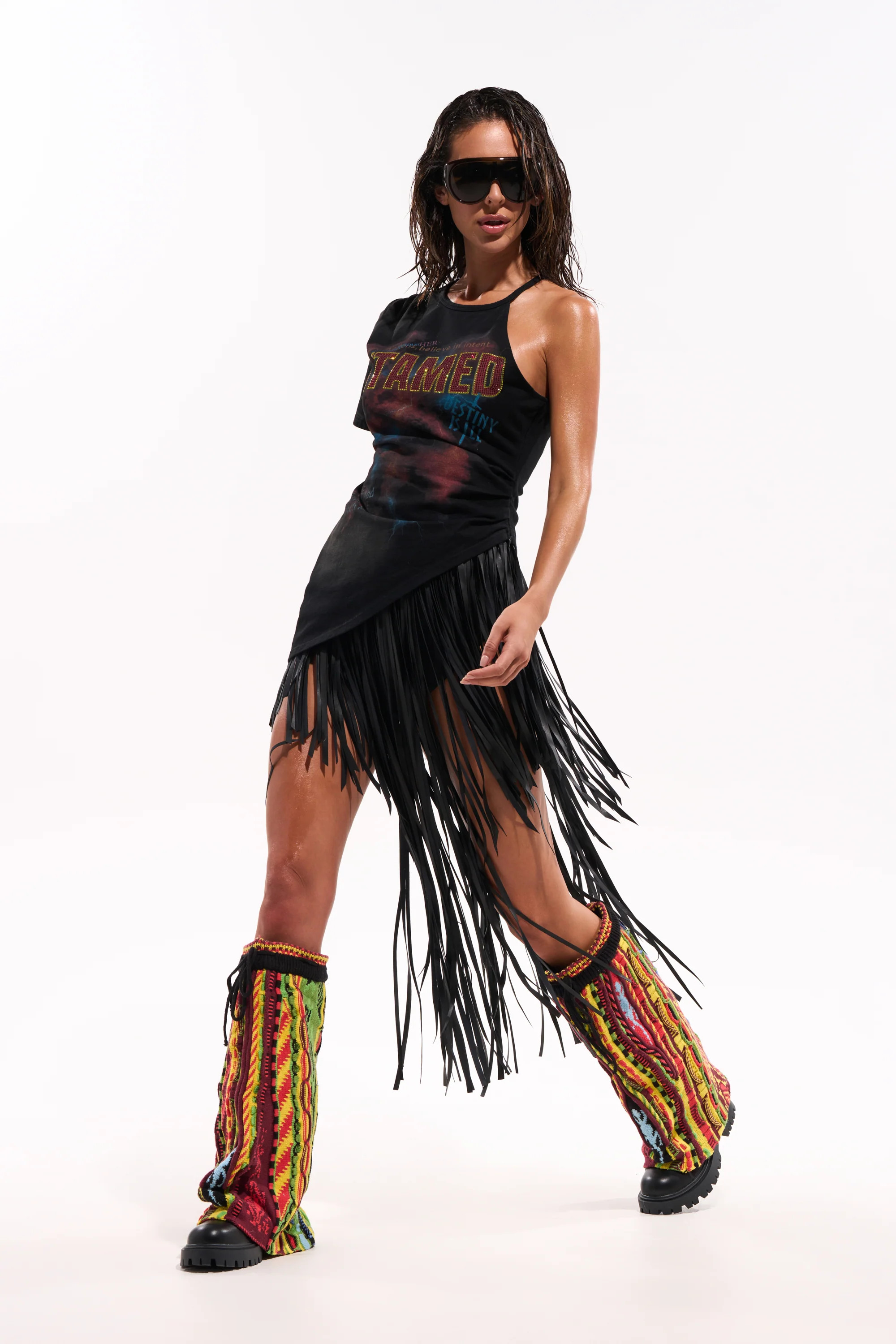 COACHELLA FRINGE SKIRT | AKIRA