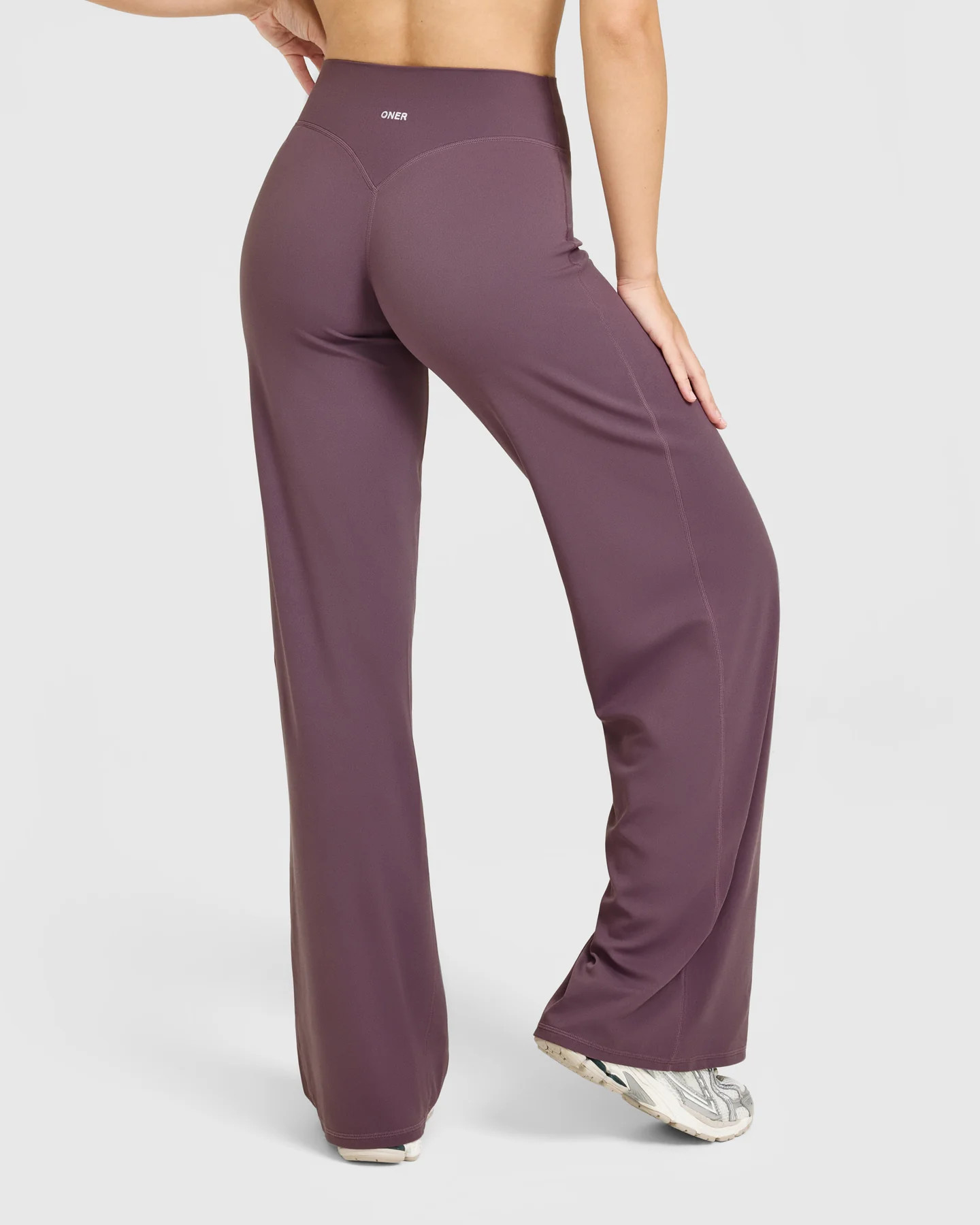 SoftMotion\u2122 Straight Leg Pants with White Logo | Vintage Purple | Oner Active (UK / US)