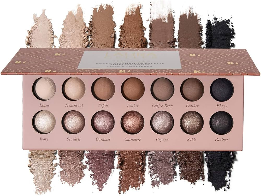 LAURA GELLER NEW YORK The Delectables Timeless Tones Baked Eyeshadow Palette | 14 Pigmented Eyesh... | Amazon (US)