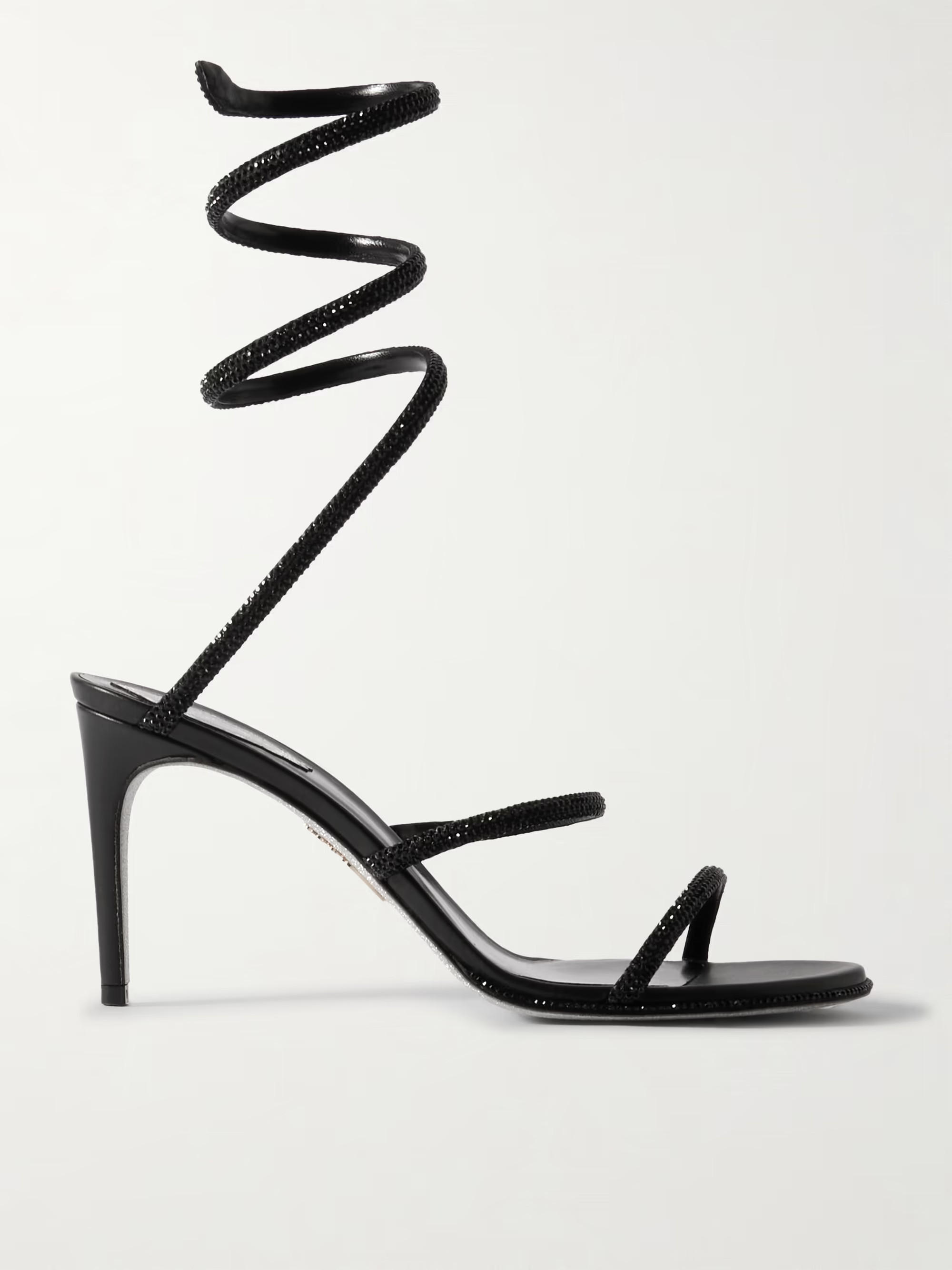 Cleo crystal-embellished leather sandals | NET-A-PORTER (US)
