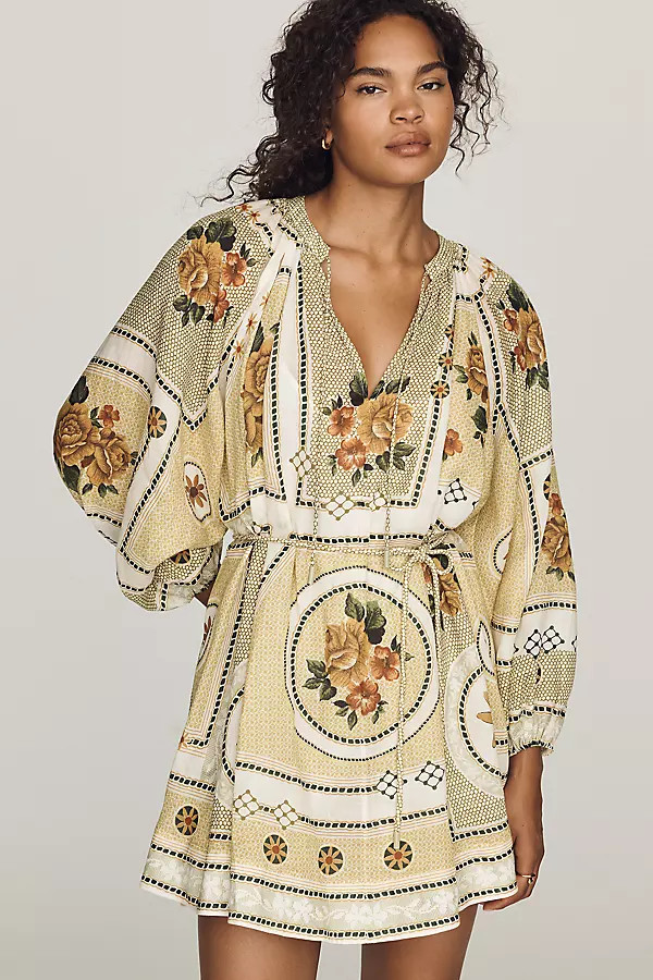 Dixie Long-Sleeve Mini Dress | Anthropologie (US)