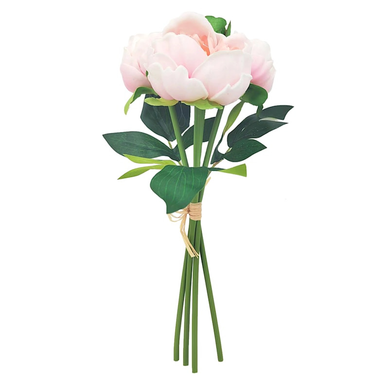 Pink Real Feel Peony Floral Bush, 12" | At Home