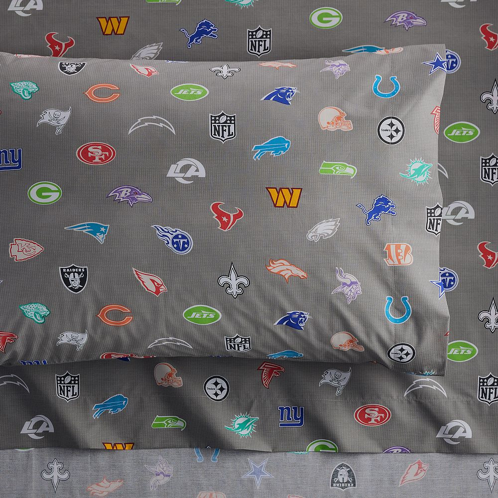 NFL Brights Logo Sheet Set | Pottery Barn Teen