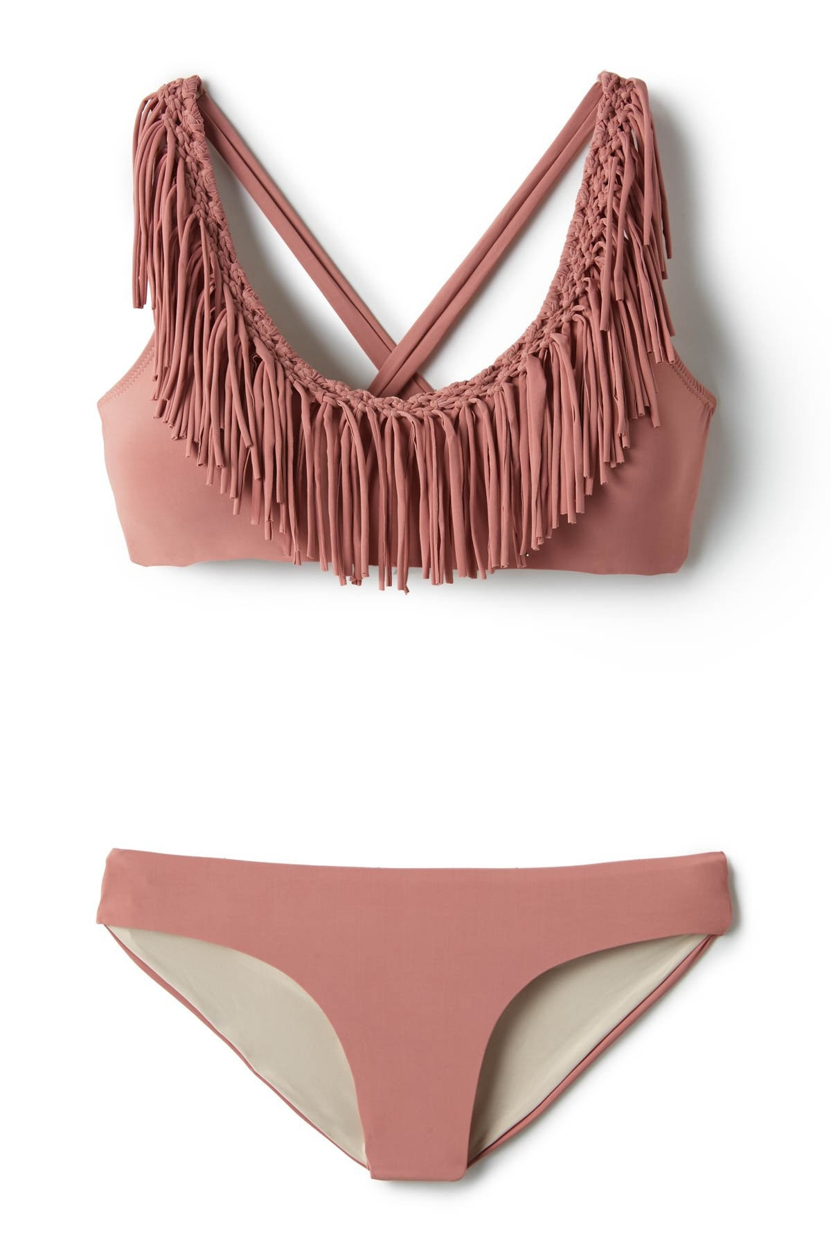 Fringe X-Back Bralette Bikini Top | Everything But Water