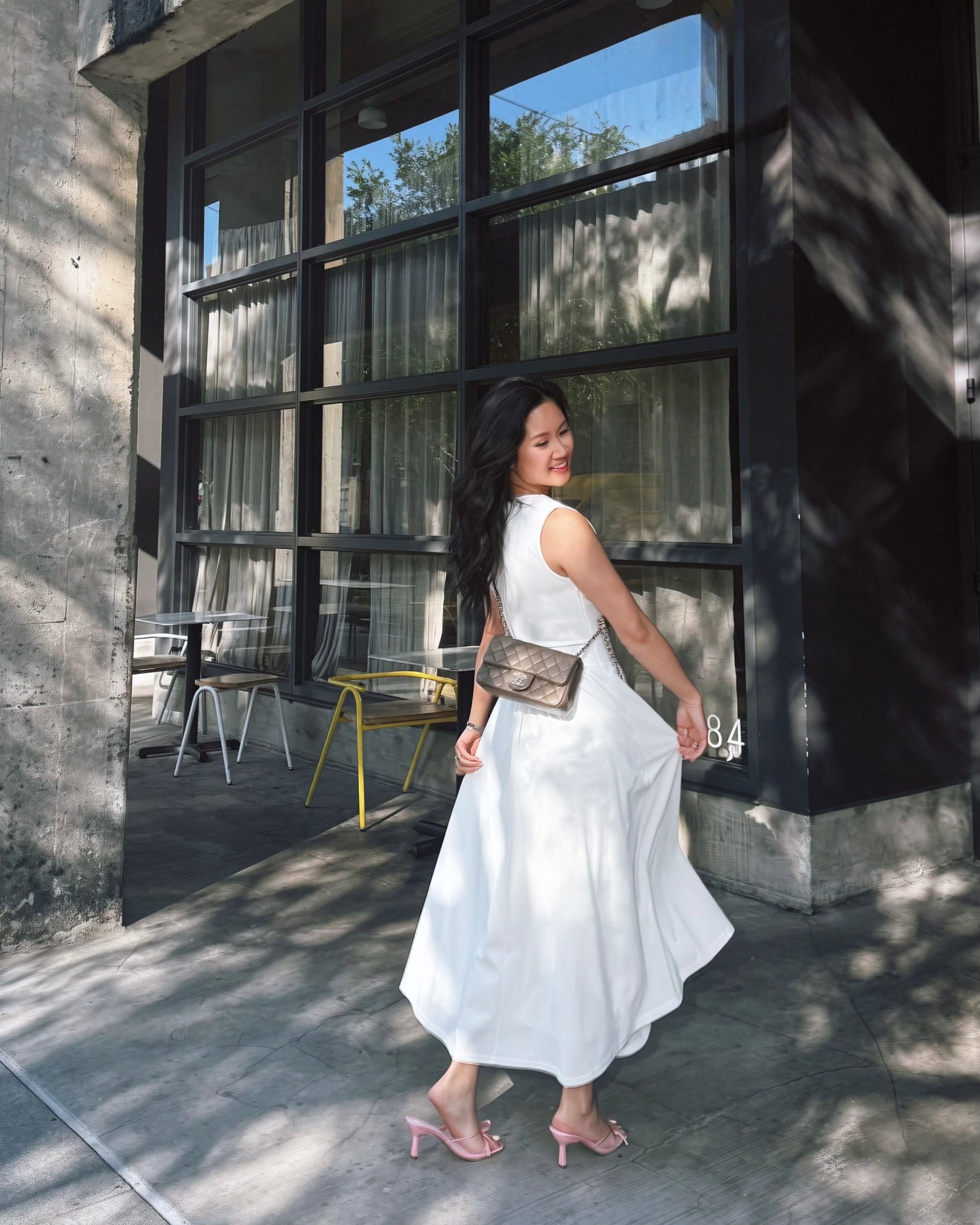 Summer screams for simple yet elegant white dress 🤍 this one is from Micas and I’m obsessed! It hugs me nicely around the waist area and the a-line silhouette makes me look snatched and elongated 🙏￼￼

#LTKdayinmylife #LTKgrwm #LTKMothersDay