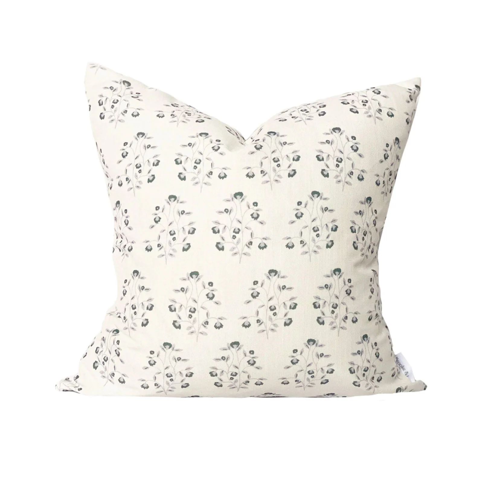 Lucille Floral Pillow in Navy | Brooke and Lou