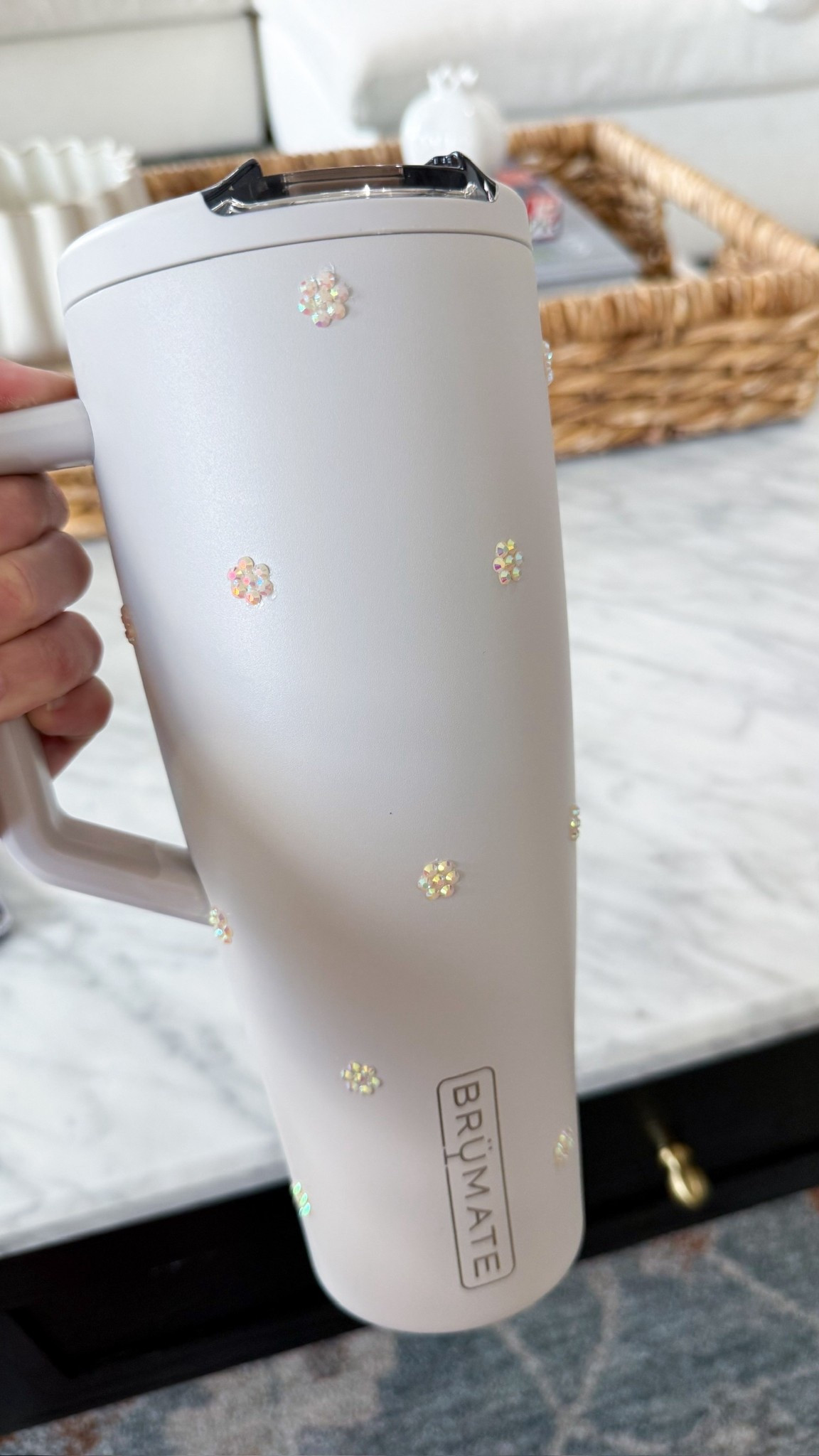 Michael and I ordered the same Brumate so of course I had to bedazzle mine 😂