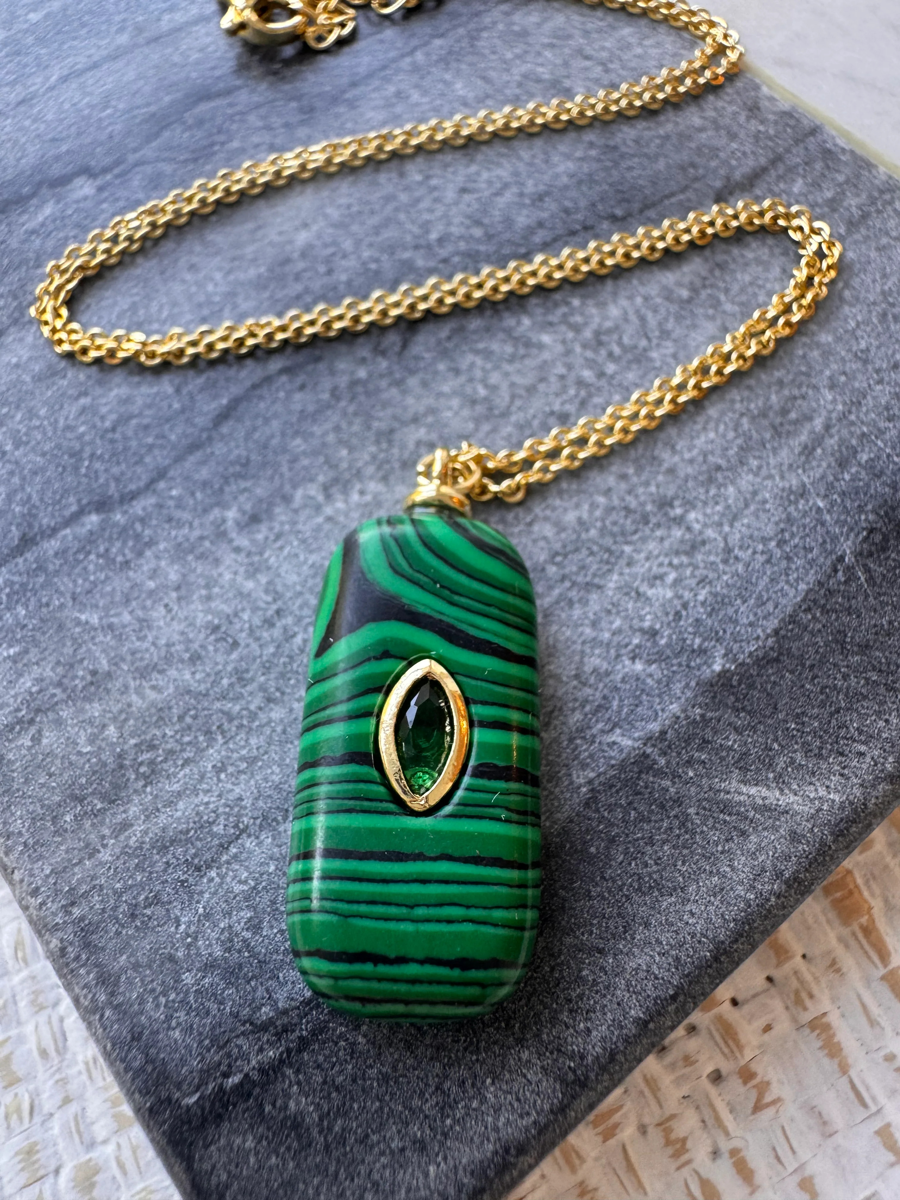 Montecito Malachite Necklace | Erin McDermott Jewelry
