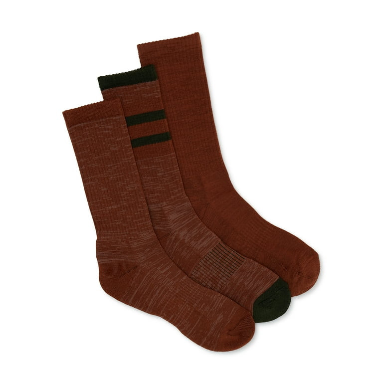 Ozark Trail Men's Merino Wool Blend Socks, 3-Pack | Walmart (US)