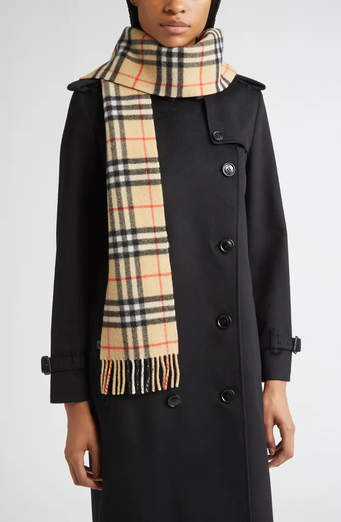 Check Cashmere Scarf | Nordstrom