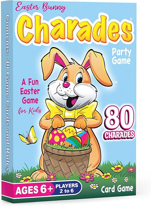 Arizona GameCo Easter Bunny Charades for Kids Ages 6+, No Reading Required Kids Charades Game, 80... | Amazon (US)