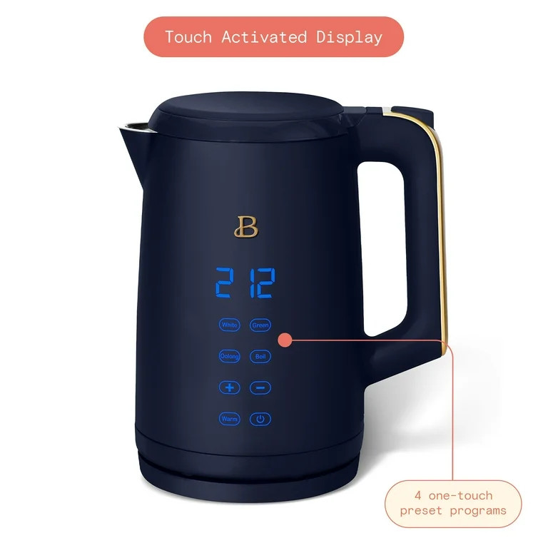 Beautiful Hervidor Eléctrico de 1,7 Litros de 1500 W con Activación de un Toque, Noche Estrella... | Walmart (US)