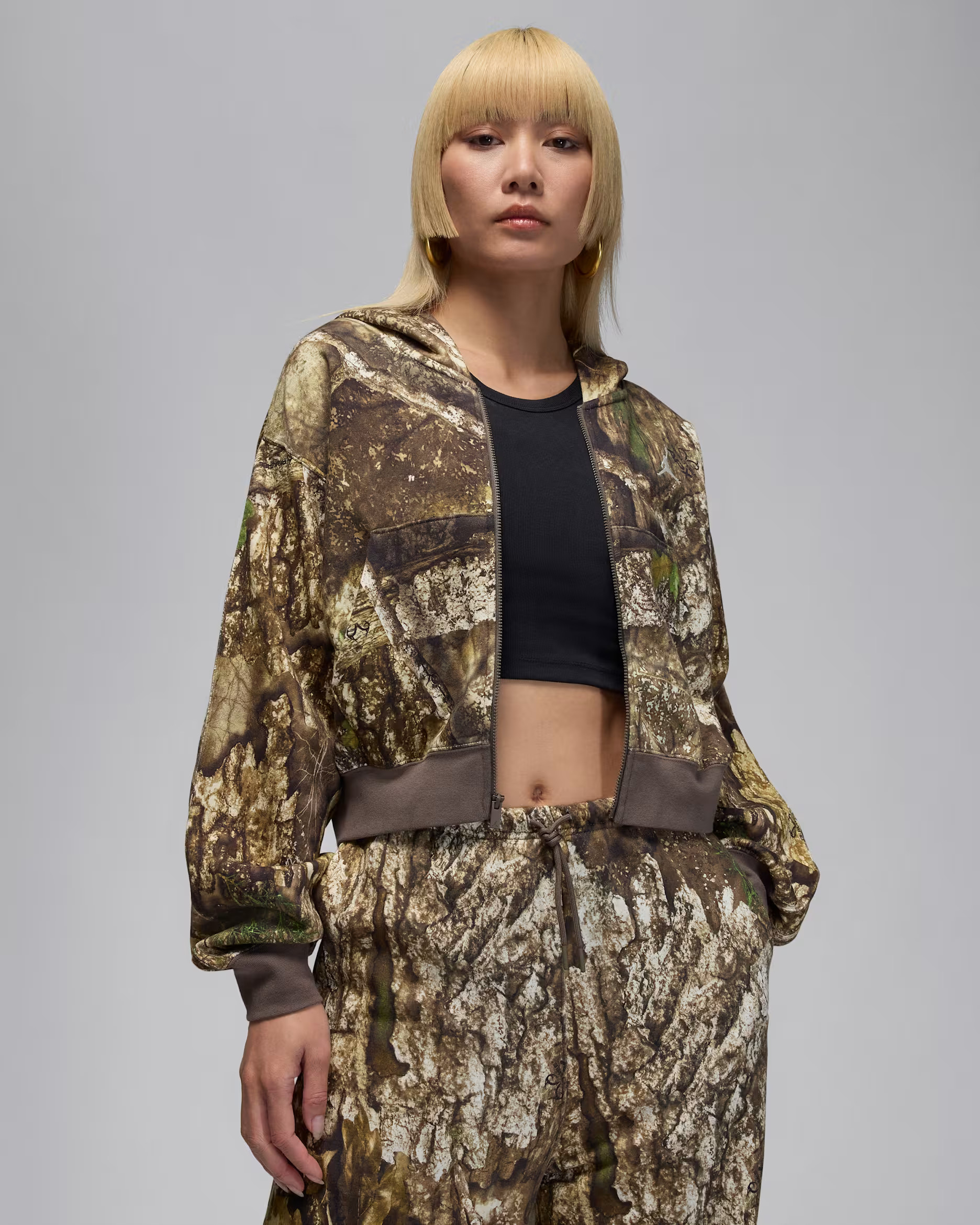 Jordan Brooklyn Fleece Women's Realtree Mod Crop Full-Zip Hoodie | Nike (US)