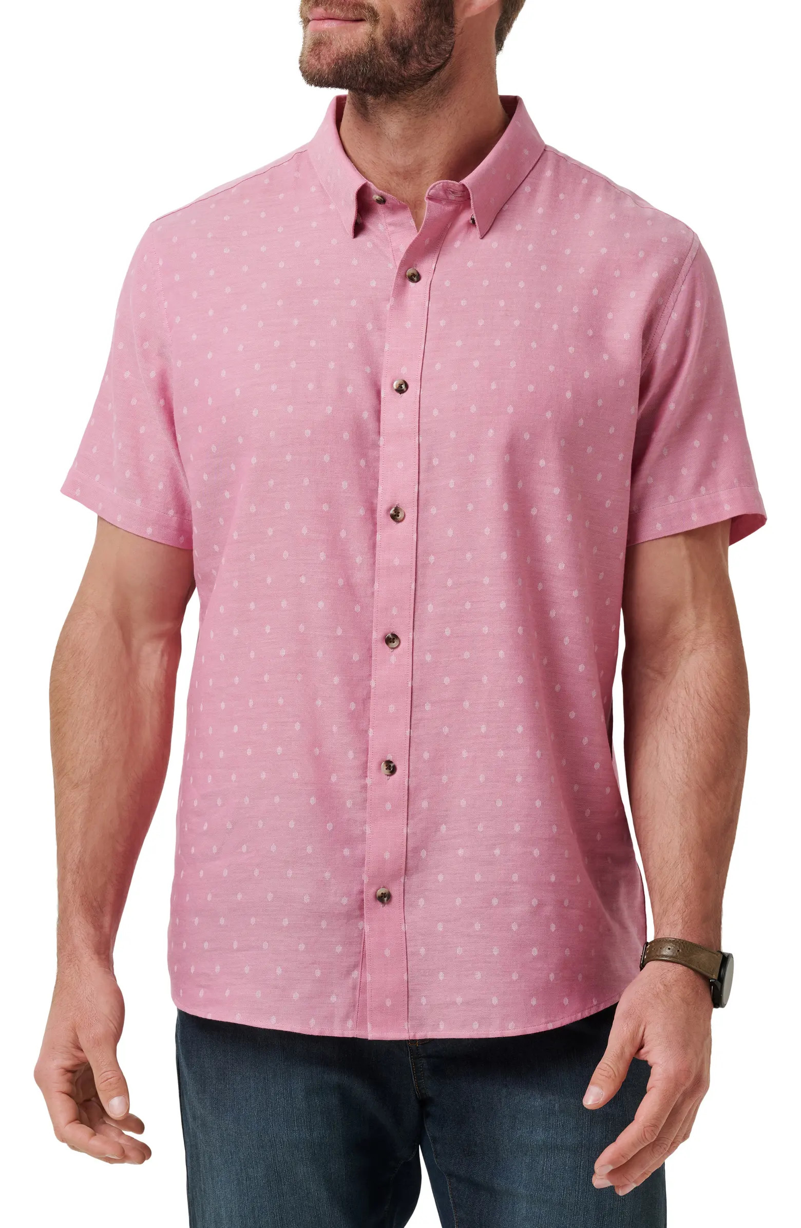 Early Check In Cotton Button-Up Shirt | Nordstrom