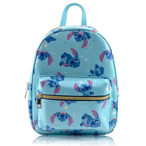 Disney Lilo and Stitch Backpack for Women, Men, Boys, Girls, Unisex | Cute PU Leather 10" Stitch Mini Backpack Purse Shoulder Purse | Stitch Bag and Stitch Accessories | Amazon (US)