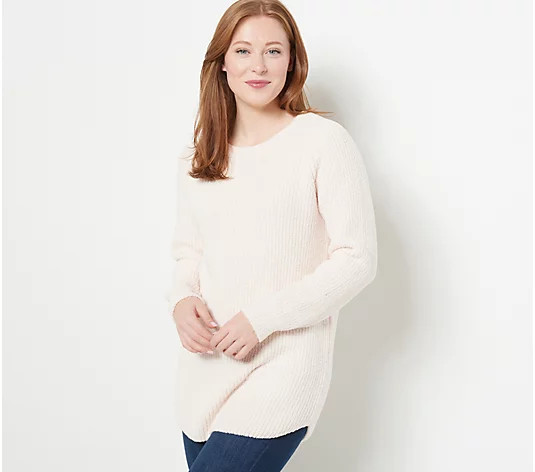 Barefoot Dreams CozyChic Raglan Shirttail Pullover - QVC.com | QVC