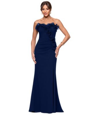 Xscape Womens Strapless Gown | Macy's