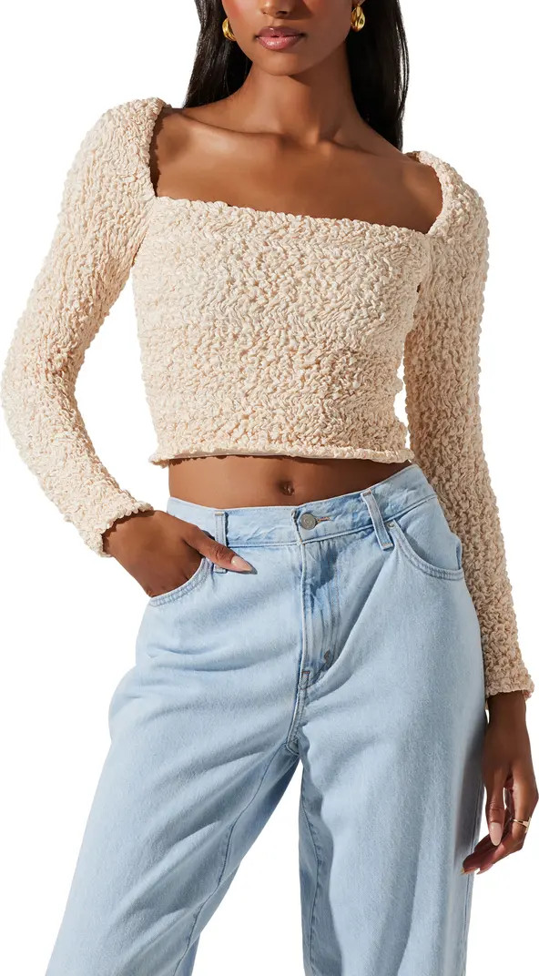ASTR the Label Sorrel Long Sleeve Crop Top | Nordstrom | Nordstrom