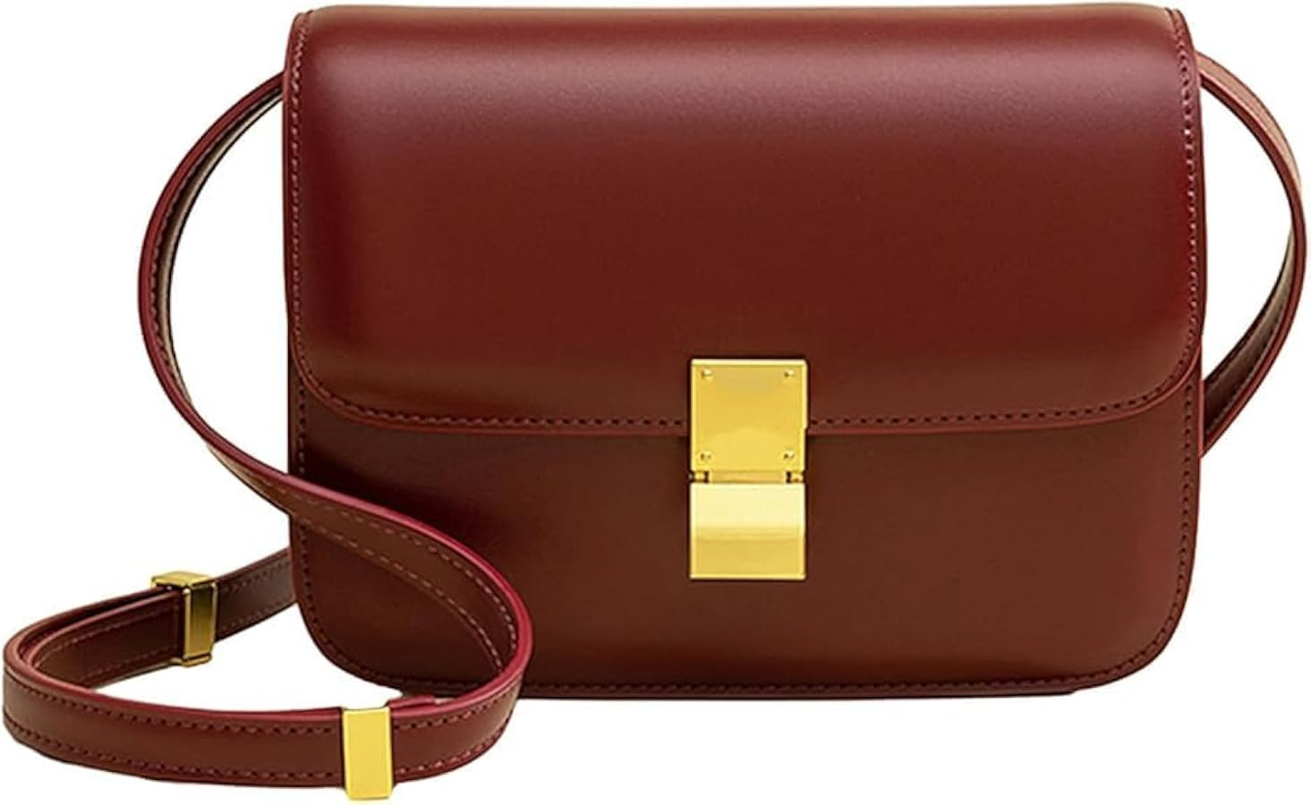 Small Crossbody Bag for Women Trendy Leather Buckle Purse Designer Shoulder Bag Flap Satchel Hand... | Amazon (CA)